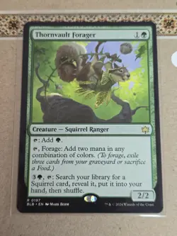 MTG - Thornvault Forager - Bloomburrow - EX - Image 1