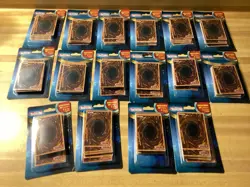 Yugioh Blister Packs Lot of 16 w/20 Cards and 1 Rare Card Sealed Packs - Image 1