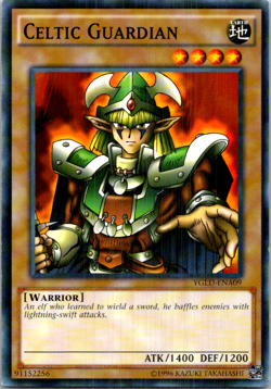 Celtic Guardian YGLD-ENA09 Yu-Gi-Oh! TCG Unlimited LP - Image 1