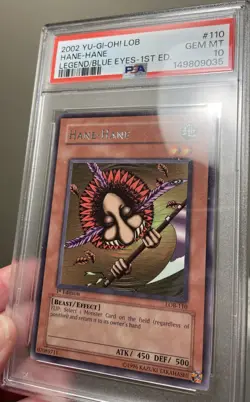 Yu-Gi-Oh! LOB-110 Hane-Hane Rare 1st Edition Gem Mint PSA 10 - Image 2