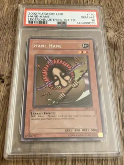 Yu-Gi-Oh! LOB-110 Hane-Hane Rare 1st Edition Gem Mint PSA 10 - Image 4