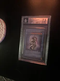 Yu-Gi-Oh Black Luster Soldier 1st Edition Ultra Rare Card TCG Beckett 7.5 - Image 1