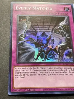 3x Evenly Matched | RA01-EN074 | NM | Super Rare | 1st Edition | YuGiOh! - Image 3