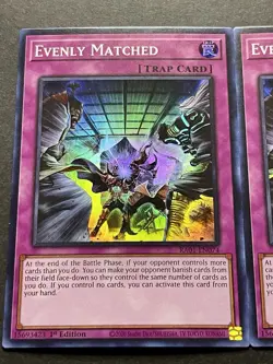 3x Evenly Matched | RA01-EN074 | NM | Super Rare | 1st Edition | YuGiOh! - Image 4