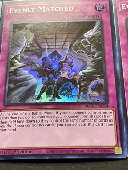 3x Evenly Matched | RA01-EN074 | NM | Super Rare | 1st Edition | YuGiOh! - Image 5