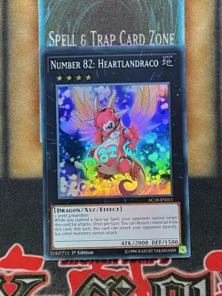 Yugioh Number 82: Heartlandraco AC18-EN011 Super Rare 1st Ed NM - Image 1