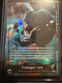 One Piece CCG Trafalgar Law Leader OP10-022 Royal Blood Alt Art Foil - Image 1