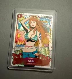 Bandai One Piece Card Game Nami TR ST01-007 Special Holo Character EN 1C 1000 - Image 1