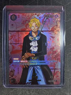 Sabo Manga Alt Art Red OP13-120 SEC Carrying on His Will ONE PIECE Card Chinese - Image 1
