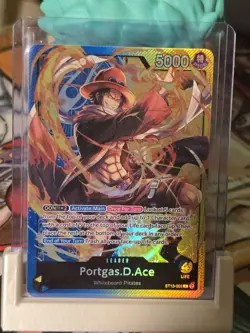 Portgas.D.Ace ST13-002 V.1 / Foil Leader Englisch NM One Piece TCG - Image 1