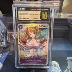 Charlotte Pudding PBR02-010 CGC Pristine 10 One Piece TCG - Image 1