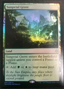 MTG *Sunpetal Grove Foil X1* (LP) Core Ixalan Magic The Gathering - Image 1