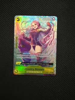 Jewelry Bonney (Parallel) OP08-105 Super Rare Two Legends One Piece Near Mint - Image 1