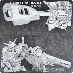 Yggdrasil Materias YGG Devil & Comet - Gundam M7 Eclipse Charcoal Playmat Mat - Image 1