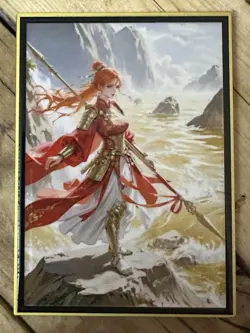 One Piece CCG Goddess Nami Metal Card - Gold Armor Spear Warrior /30 - Image 1