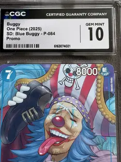 One Piece Card Game Buggy P-084 - CGC 10 Gem Mint - Promo Foil. Free UK Delivery - Image 3