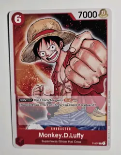 Monkey.D.Luffy P-001 PR One Piece Promo Cards English LP - Image 1