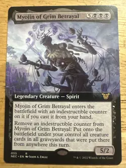 MTG. 2x Myojin of Grim Betrayal. Borderless. Kamigawa: Neon Dynasty. Nm - Image 1
