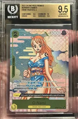 O-Nami (Event Pack Vol. 5) OP06-101 One Piece Promotion Cards BGS 9.5 GEM MINT - Image 1