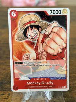 One Piece TCG Monkey D Luffy P-001 Pre Errata |Promotion Pack 2022| English NM - Image 1