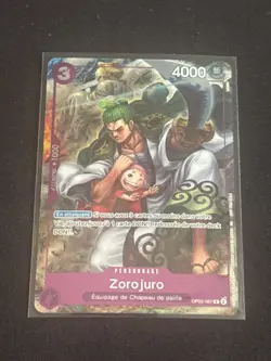 One Piece Zoro-Juurou OP05-067 rare French Promo 1st Anniversary NM - Image 1