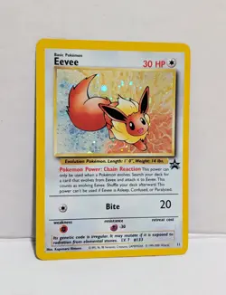 2000 Pokemon Eevee Black Star Promo Holo Vintage Card - Image 1