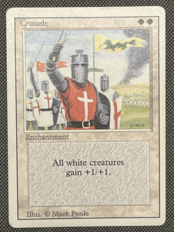 MTG Revised Edition Crusade - Banned - HP - Vintage - Image 1