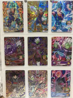 Dragon Ball Heroes Vegito Goku Black Fused Zamasu 9 Card Set SH1-SEC2 SH3-SEC - Image 1