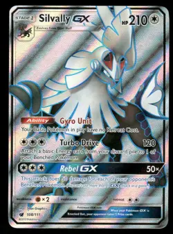 Pokemon Cards Silvally GX 108/111 Holo Crimson Invasion Ultra Rare LP - Image 1