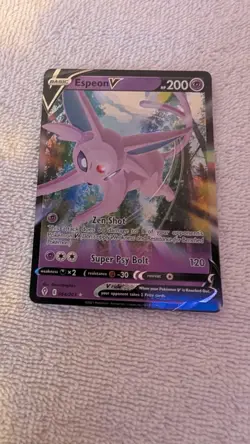 Pokemon TCG Espeon v Evolving Skies Holo Ultra Rare Card 064/203 - Image 1