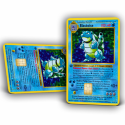 1999 Pokemon: Blastoise, First Edition | Credit Card Skin/Sticker | 2 Pack - Image 1