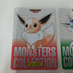 Pokemon Carddass Eevee Red Green 1st Gen Booster 4 Card Lot Authentic - Image 2