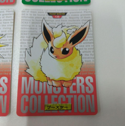 Pokemon Carddass Eevee Red Green 1st Gen Booster 4 Card Lot Authentic - Image 5