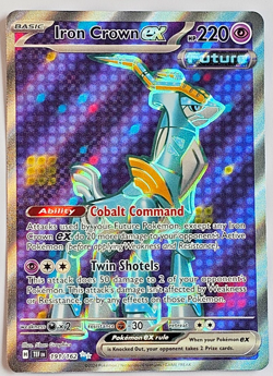 Iron Crown ex 191/162 Temporal Forces Ultra Rare Holo Pokemon Card SV05 NM - Image 1