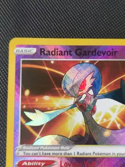 Radiant Gardevoir 069/196 Holo Shiny Pokemon TCG Card Lost Origin 2022 NEAR MINT - Image 2