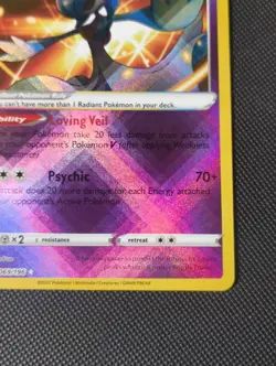 Radiant Gardevoir 069/196 Holo Shiny Pokemon TCG Card Lost Origin 2022 NEAR MINT - Image 4