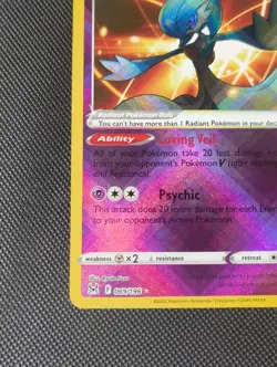 Radiant Gardevoir 069/196 Holo Shiny Pokemon TCG Card Lost Origin 2022 NEAR MINT - Image 5