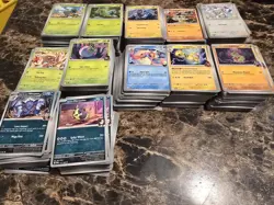 250 Card Pokemon Lot C/Uc/R/Holo/Reverse Holo + Mini Binder NM - Image 3