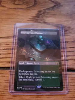 MTG Underground Mortuary. Borderless. Murders at Karlov Manor. Surveil Land MINT - Image 1