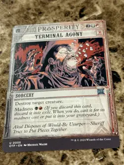 TERMINAL AGONY Magic MTG Outlaws of Thunder Junction Showcase - Image 1