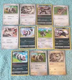 ZIGZAGOON, LINOONE, & OBSTAGOON BUNDLE OF POKEMON CARDS - Image 1