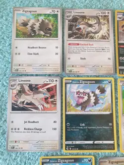 ZIGZAGOON, LINOONE, & OBSTAGOON BUNDLE OF POKEMON CARDS - Image 2