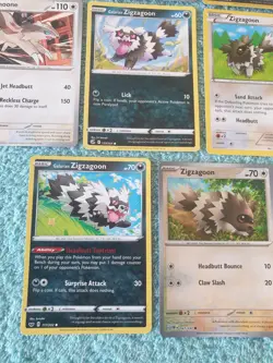 ZIGZAGOON, LINOONE, & OBSTAGOON BUNDLE OF POKEMON CARDS - Image 4