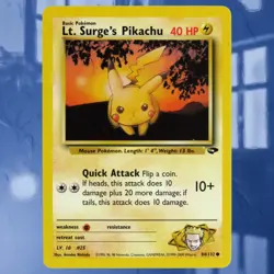 2000 Lt. Surge’s Pikachu #84/132 Gym Challenge Set Pokemon Card ☆NM-MINT☆ - Image 1