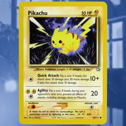 Pokemon Pikachu #70/111 Rare Non-Holo Neo Genesis Unlimited Card ☆Near-Mint☆ - Image 1