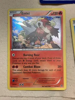 Pokemon Card Lot of 3: LP-MP Raikou, Entei, Suicune Cosmo Holo Blister Exclusive - Image 4