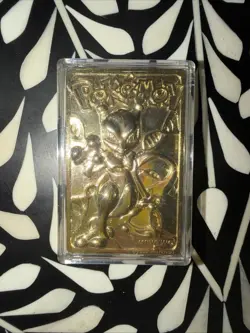 🔥1999 MEWTWO #150 Gold Bar Card Limited Edition Burger King Gold Plated Pokemon - Image 4