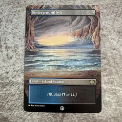 Underground Sea - Custom Art MTG Magic The Gathering Playtest Card - Image 1