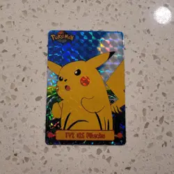 Pikachu TV2 #25 Vintage Topps Vending Prism Holo Foil Sticker Card NM/MINT - Image 2