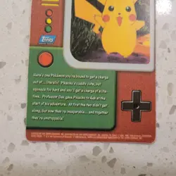 Pikachu TV2 #25 Vintage Topps Vending Prism Holo Foil Sticker Card NM/MINT - Image 5